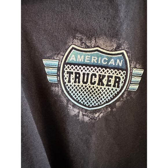 American Trucker Keeping America Moving Semi Eagle Graphic T-Shirt Adult Size XL - Picture 3 of 5